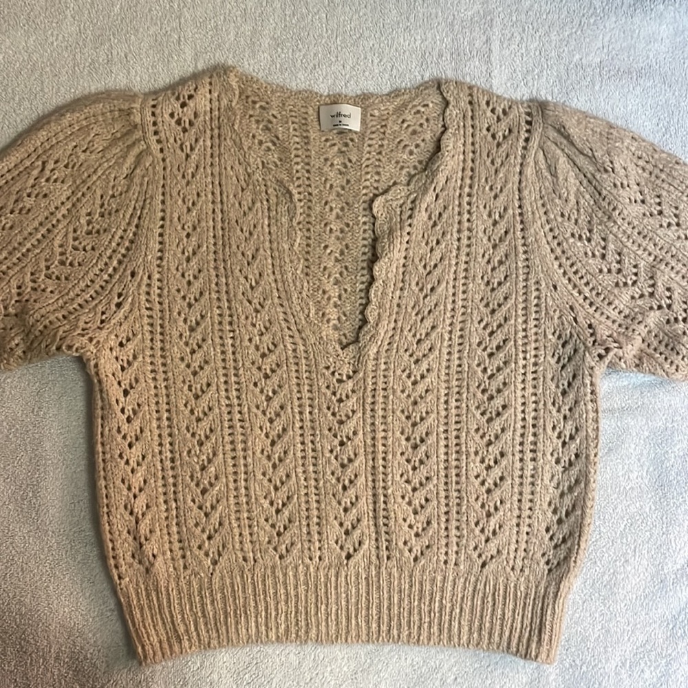 WILFRED CROCHET V NECK SWEATER - Picture 5 of 6